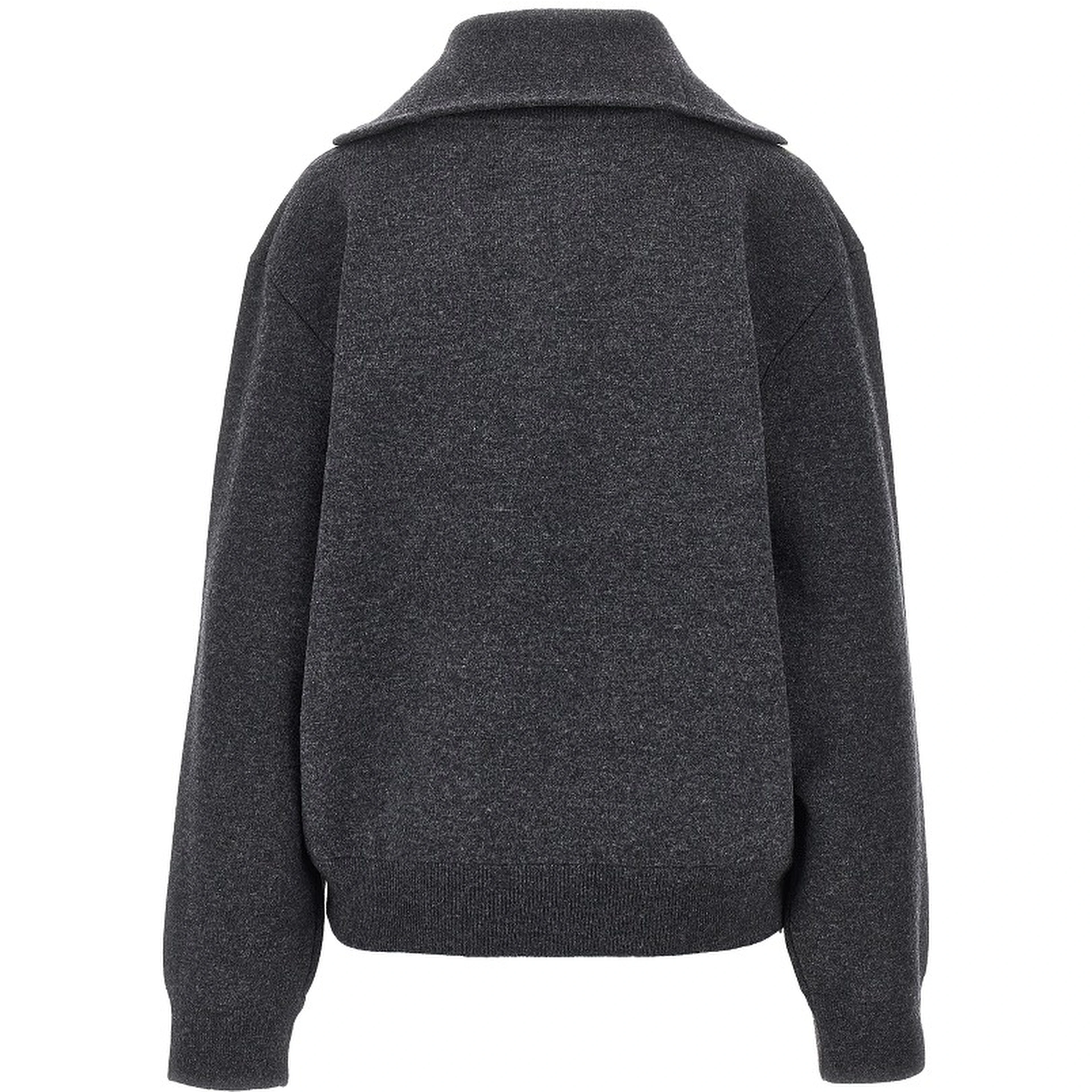 Wool and cashmere half-zip sweater