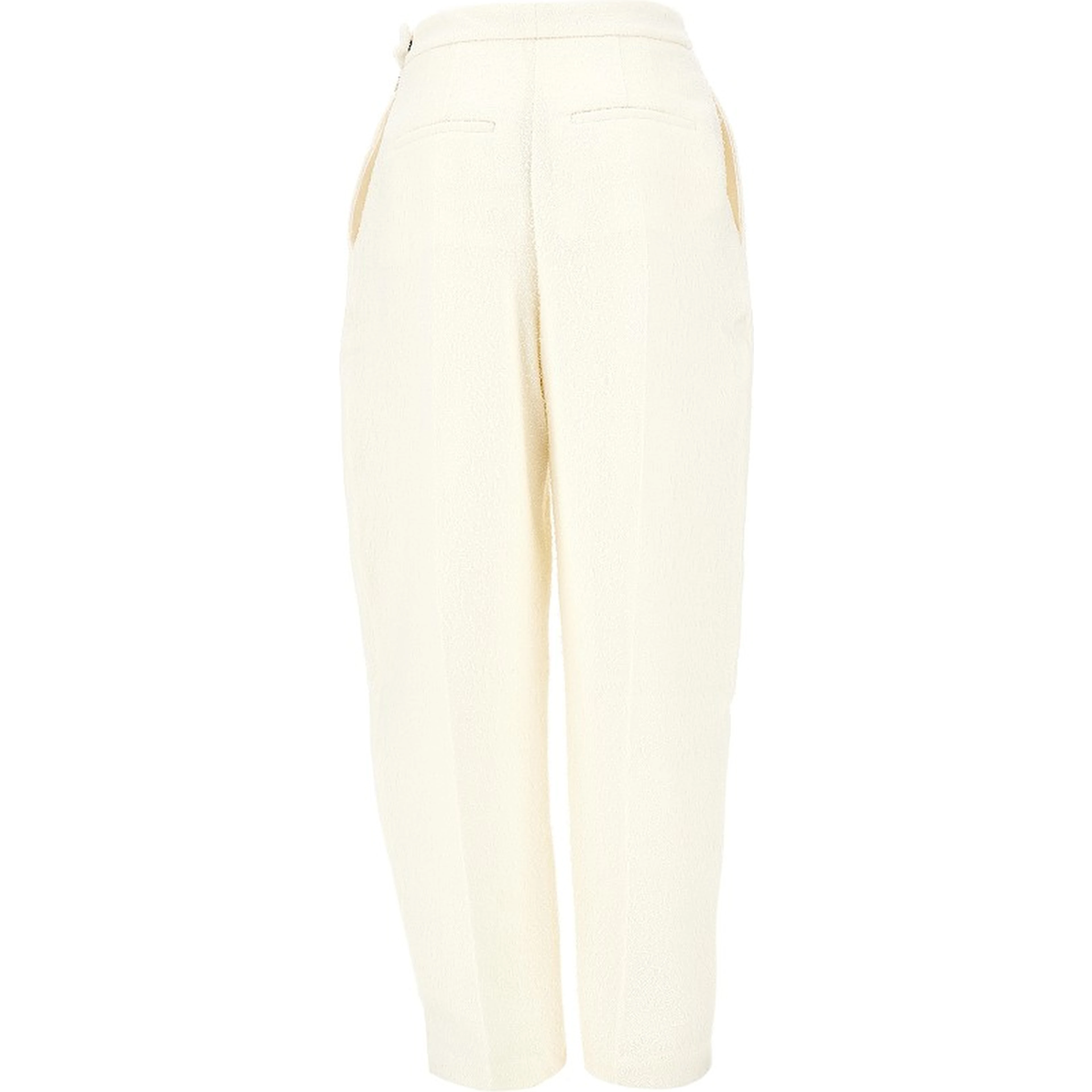 Sculptural bouclé pants