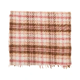 Check cashmere scarf