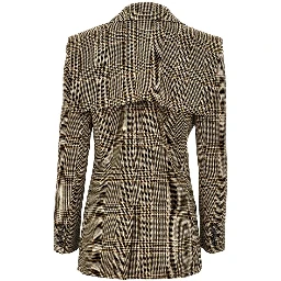 Prince of Wales jacket with cape detail