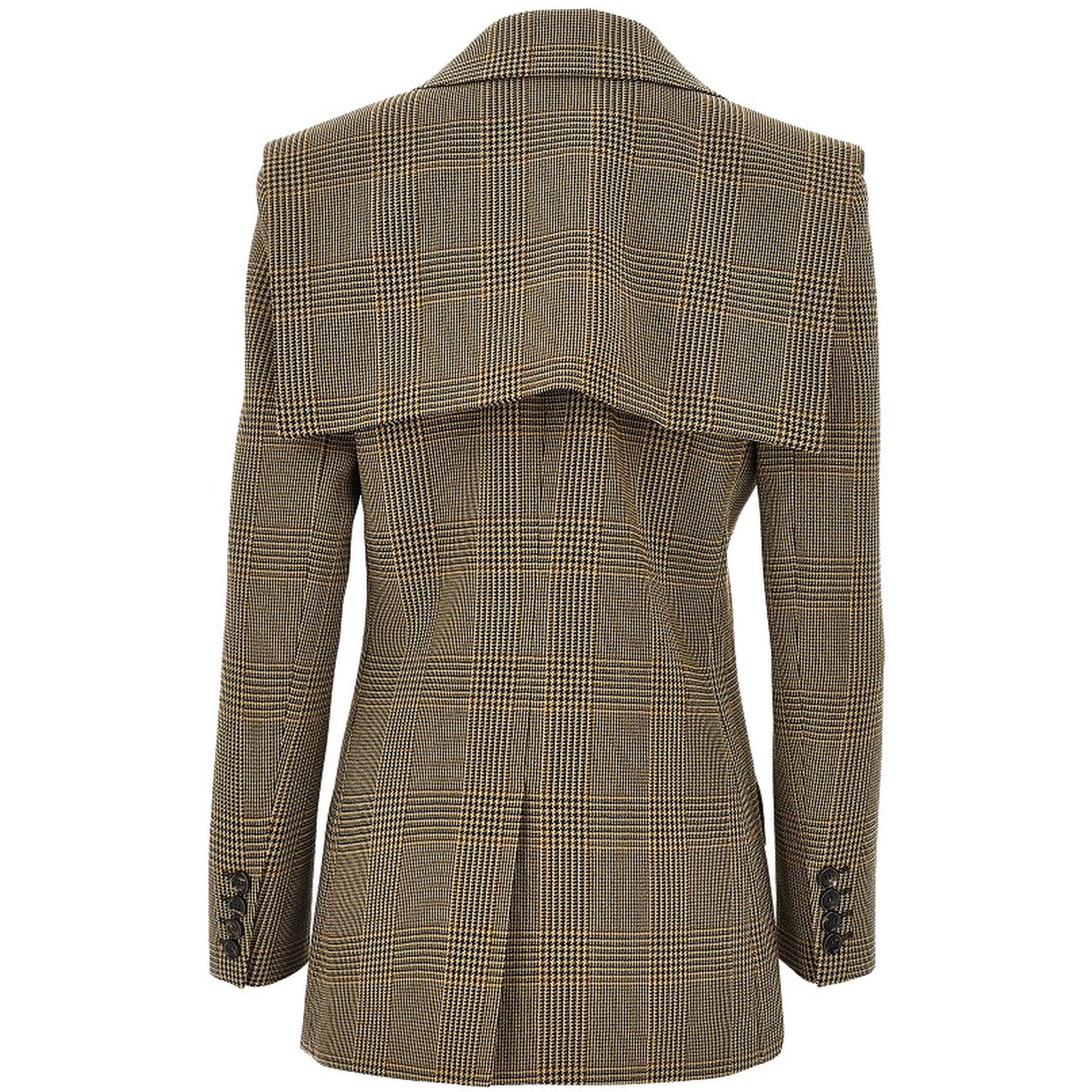 Prince of Wales jacket with cape detail