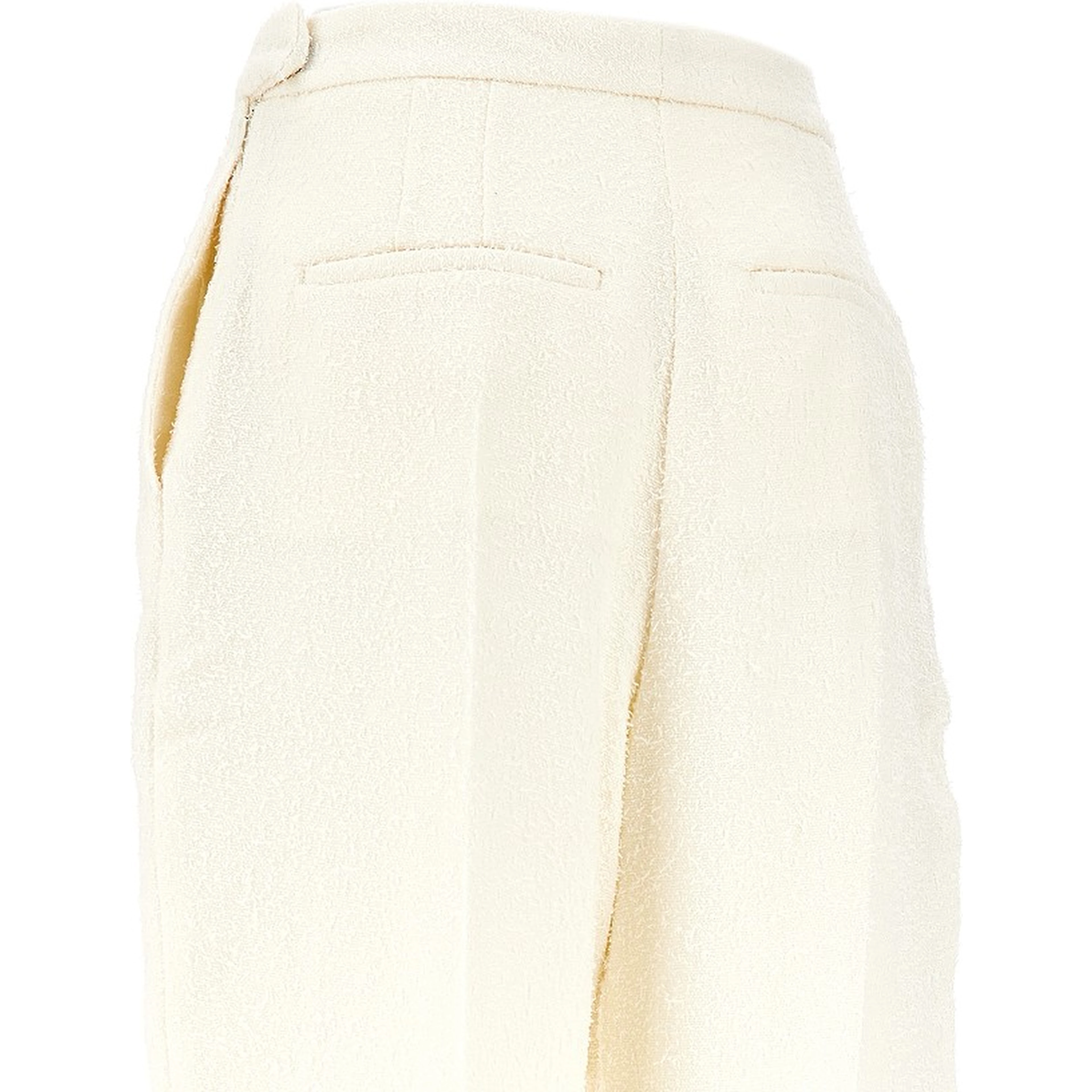 Sculptural bouclé pants