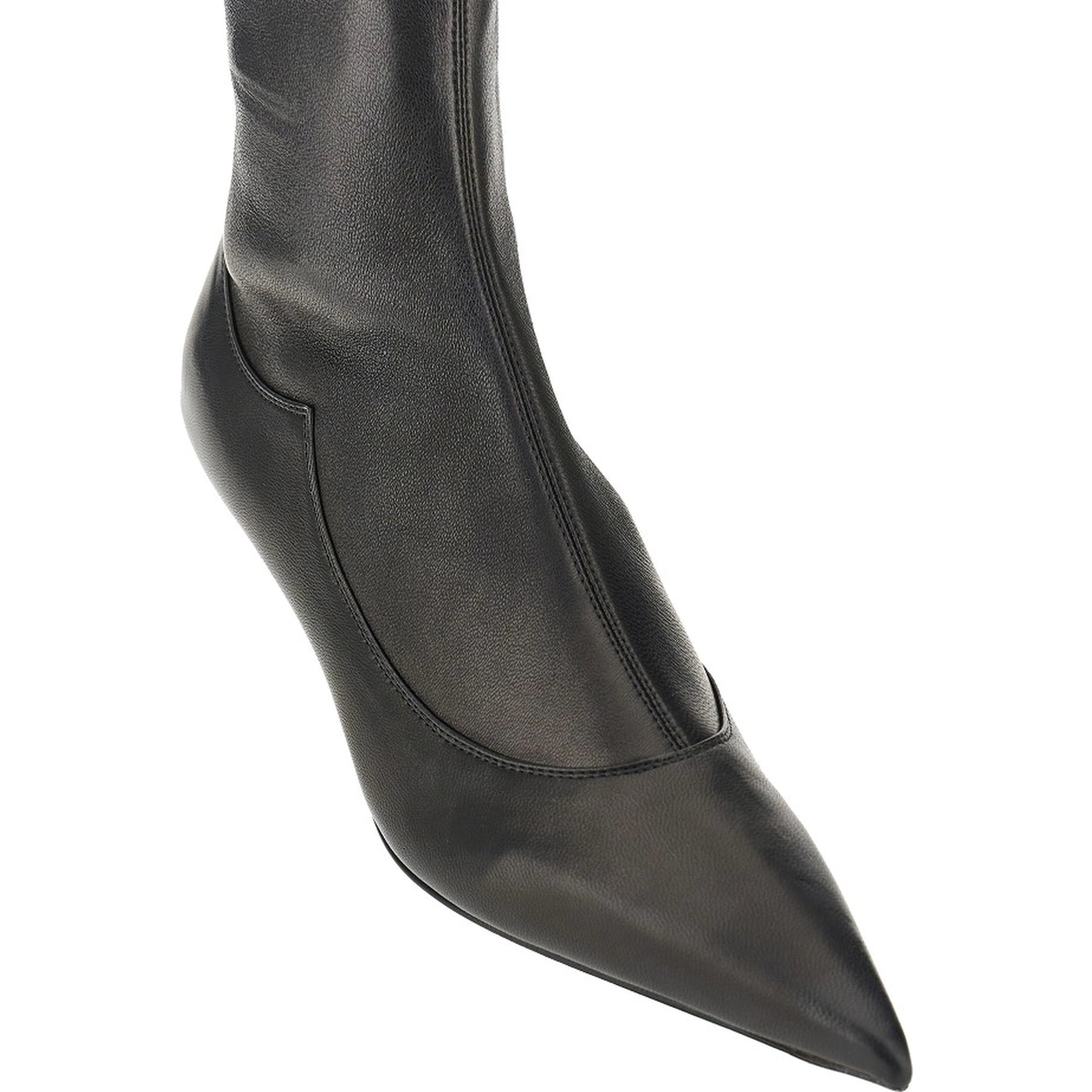 Stretch nappa leather ankle-boots