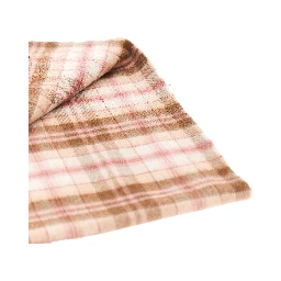 Check cashmere scarf