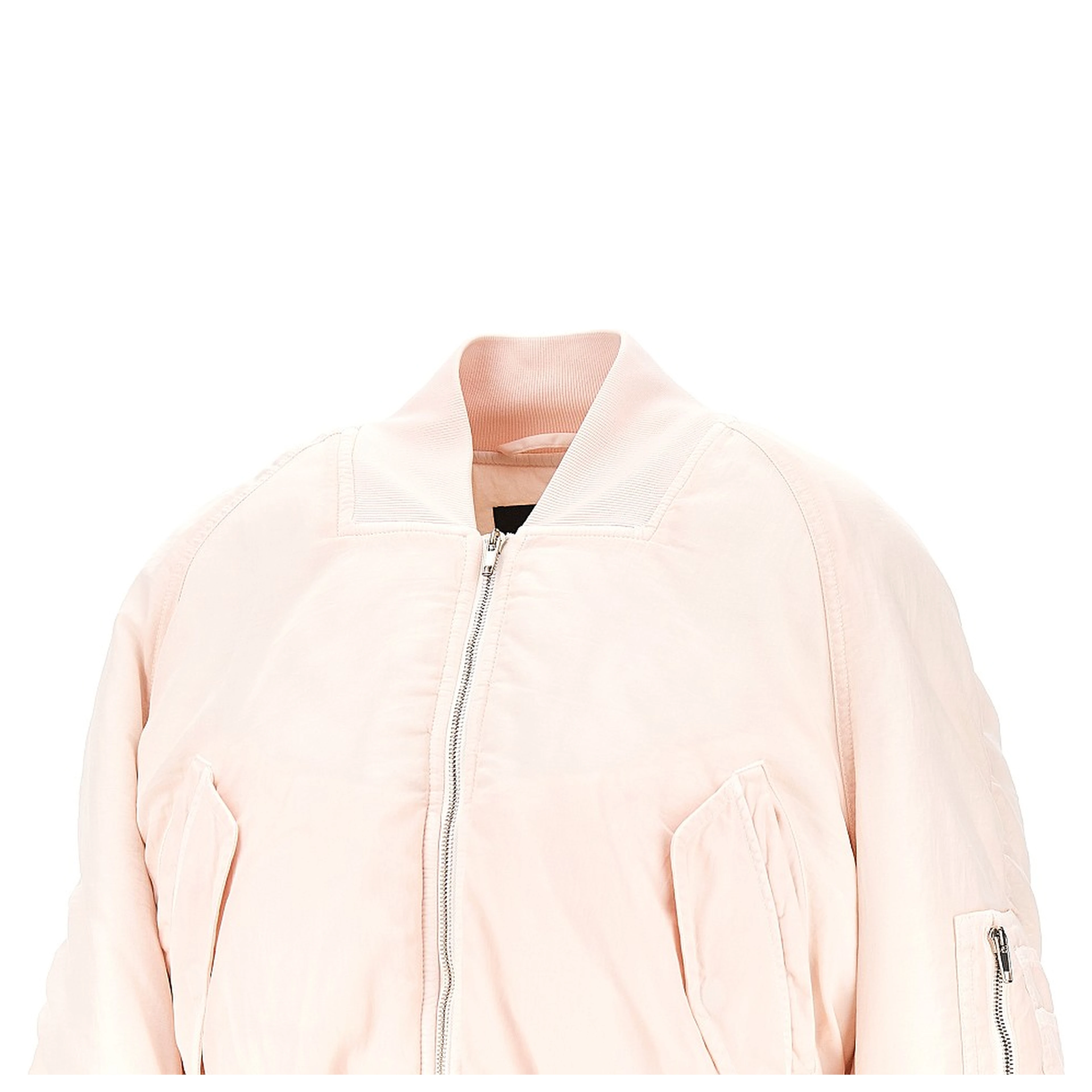 Technical twill cropped bomber jacket