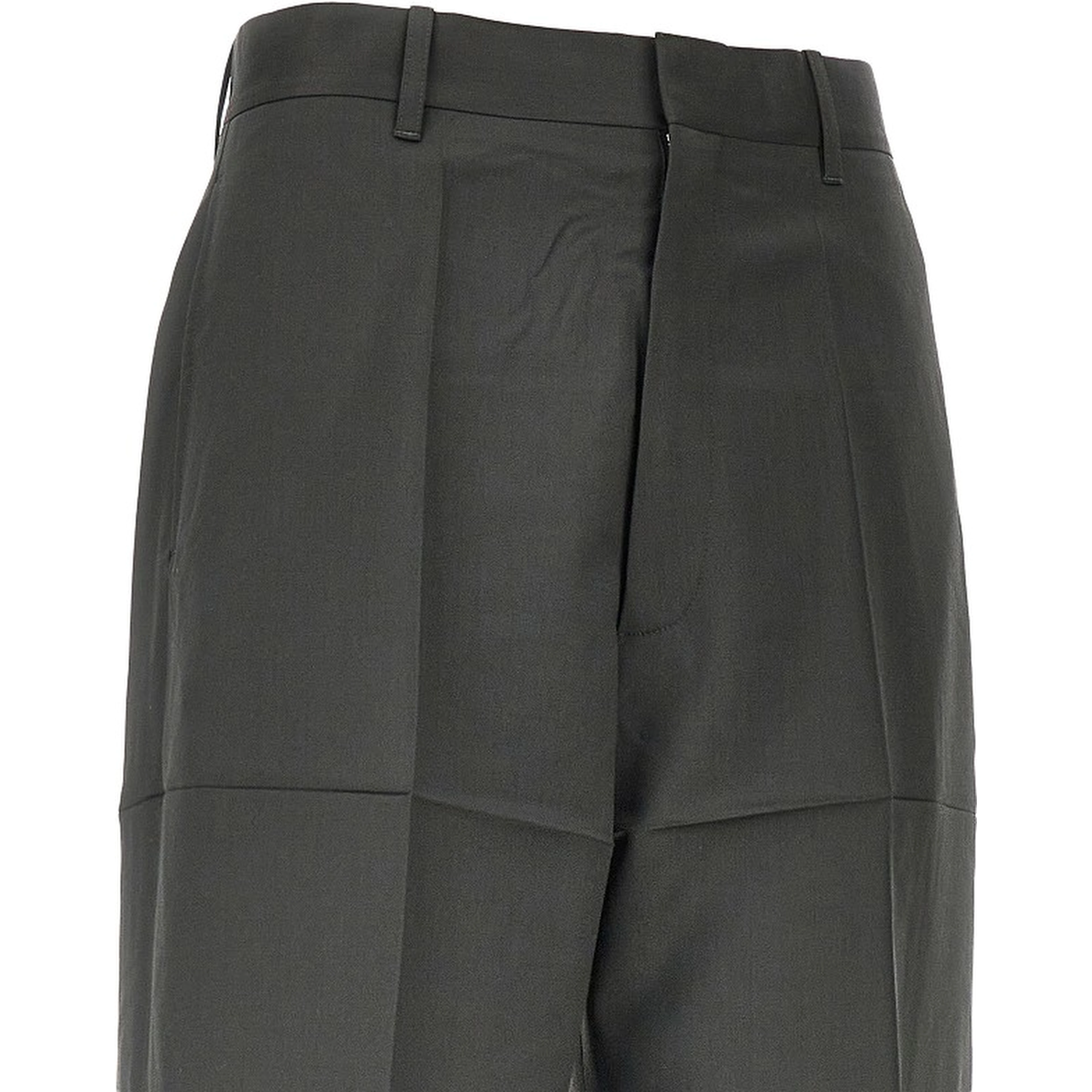 Pressed gabardine pants