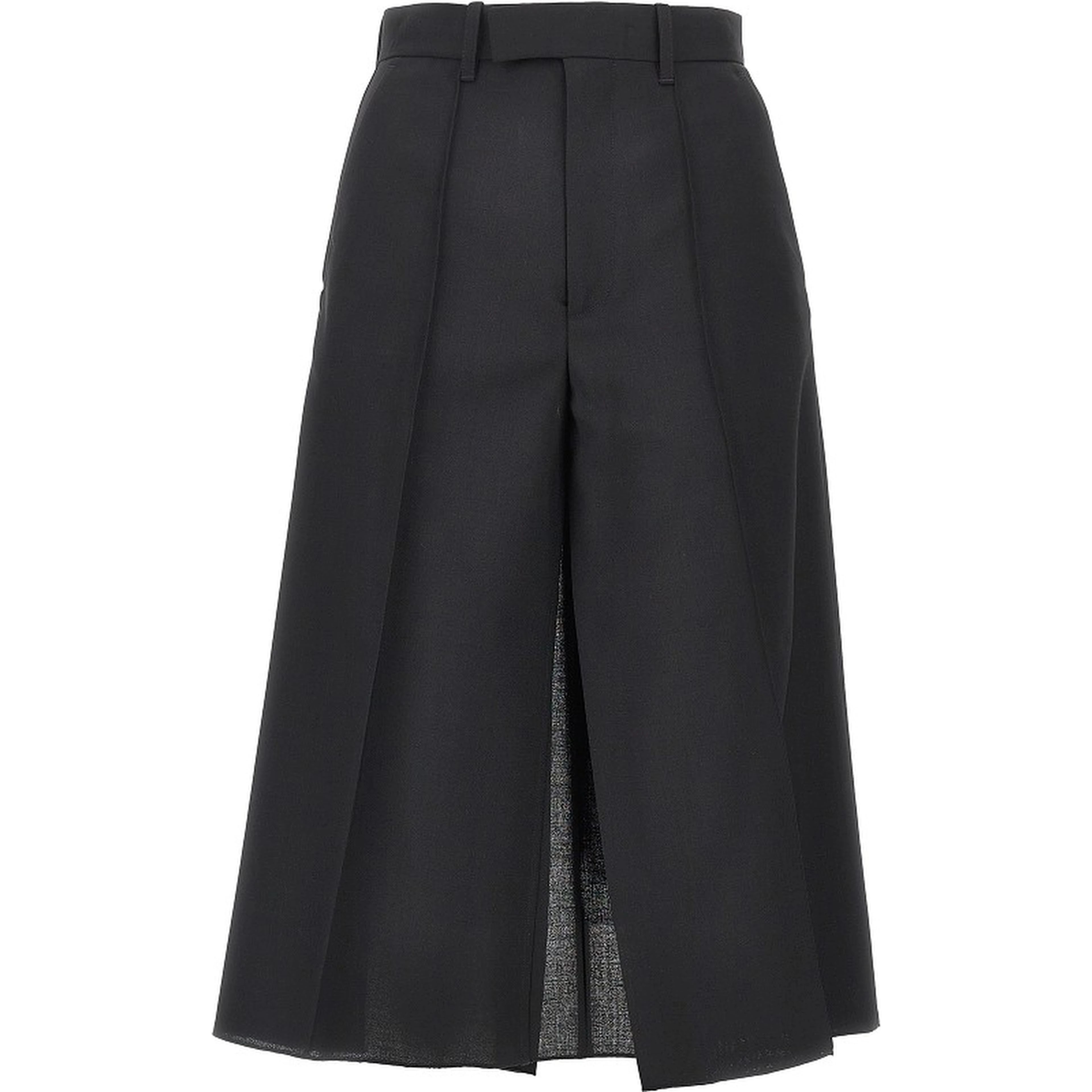 Light wool short-skirt
