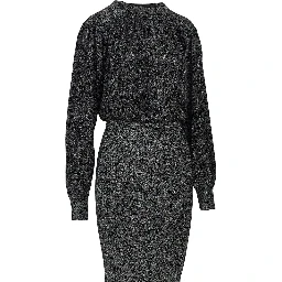 'Aliza' lurex midi dress