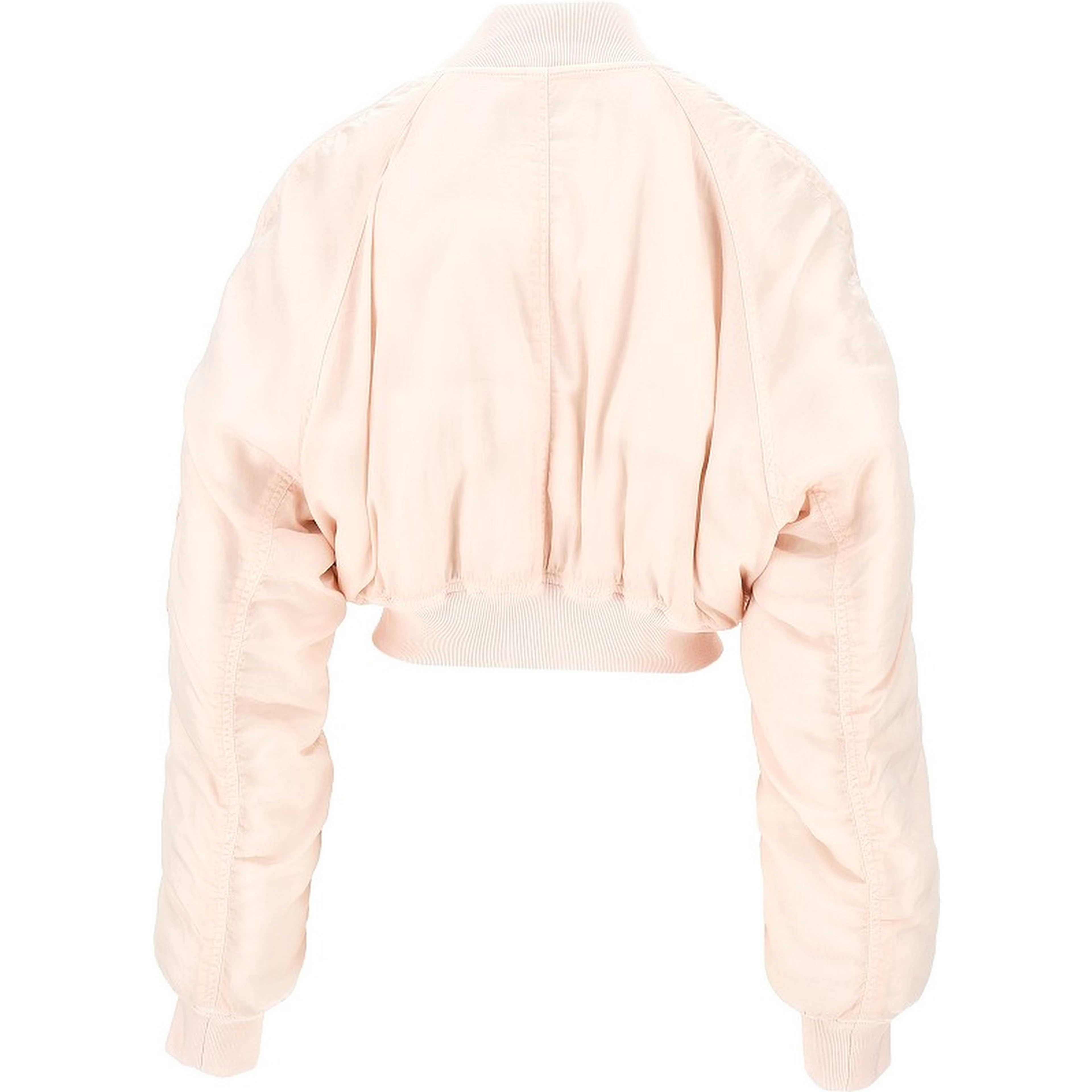 Technical twill cropped bomber jacket