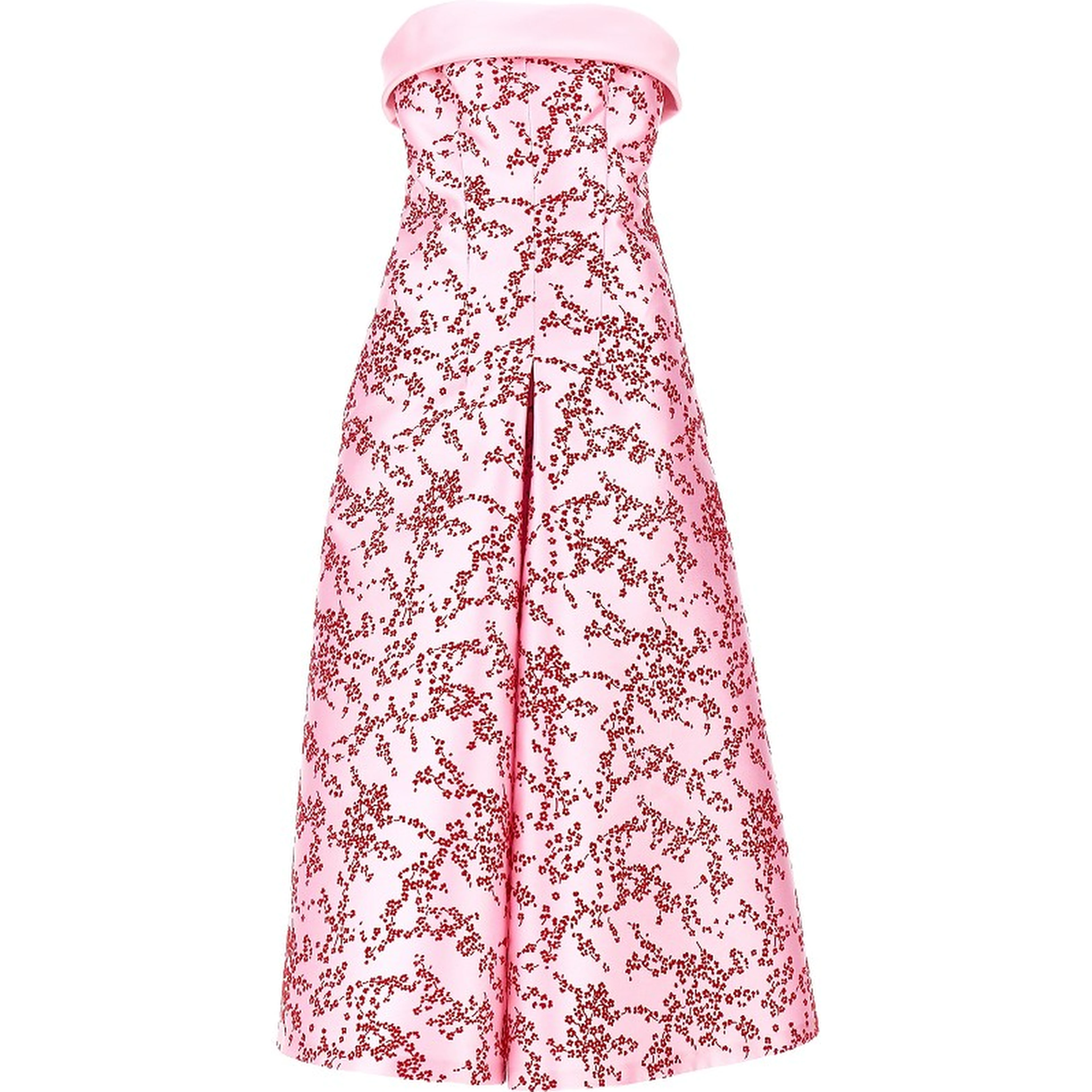 Floral mikado midi dress