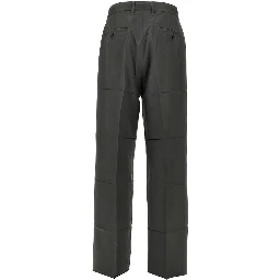 Pressed gabardine pants