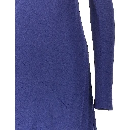 Asymmetrical neckline long dress