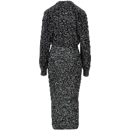 'Aliza' lurex midi dress