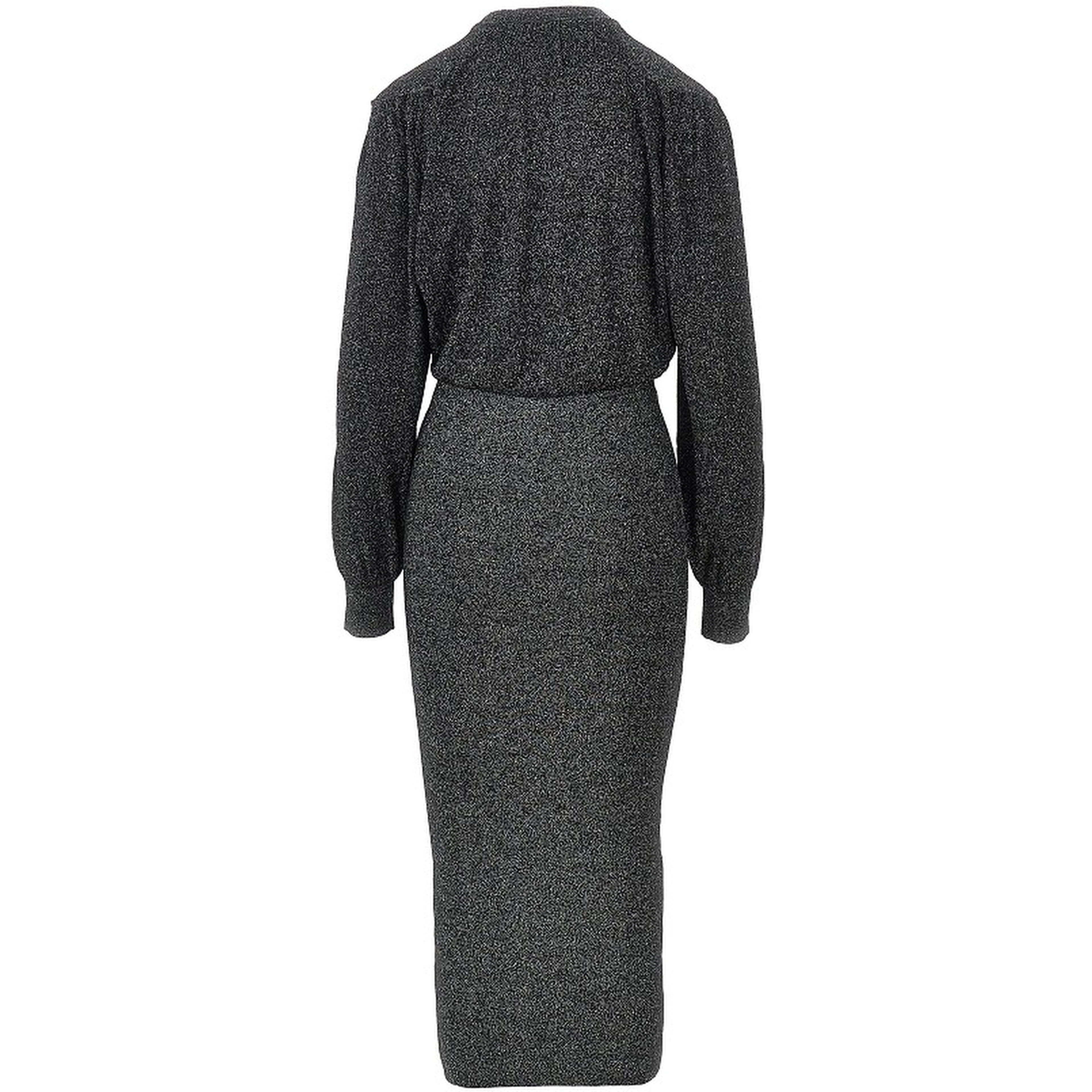 'Aliza' lurex midi dress