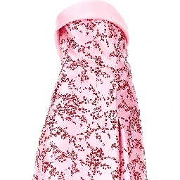 Floral mikado midi dress