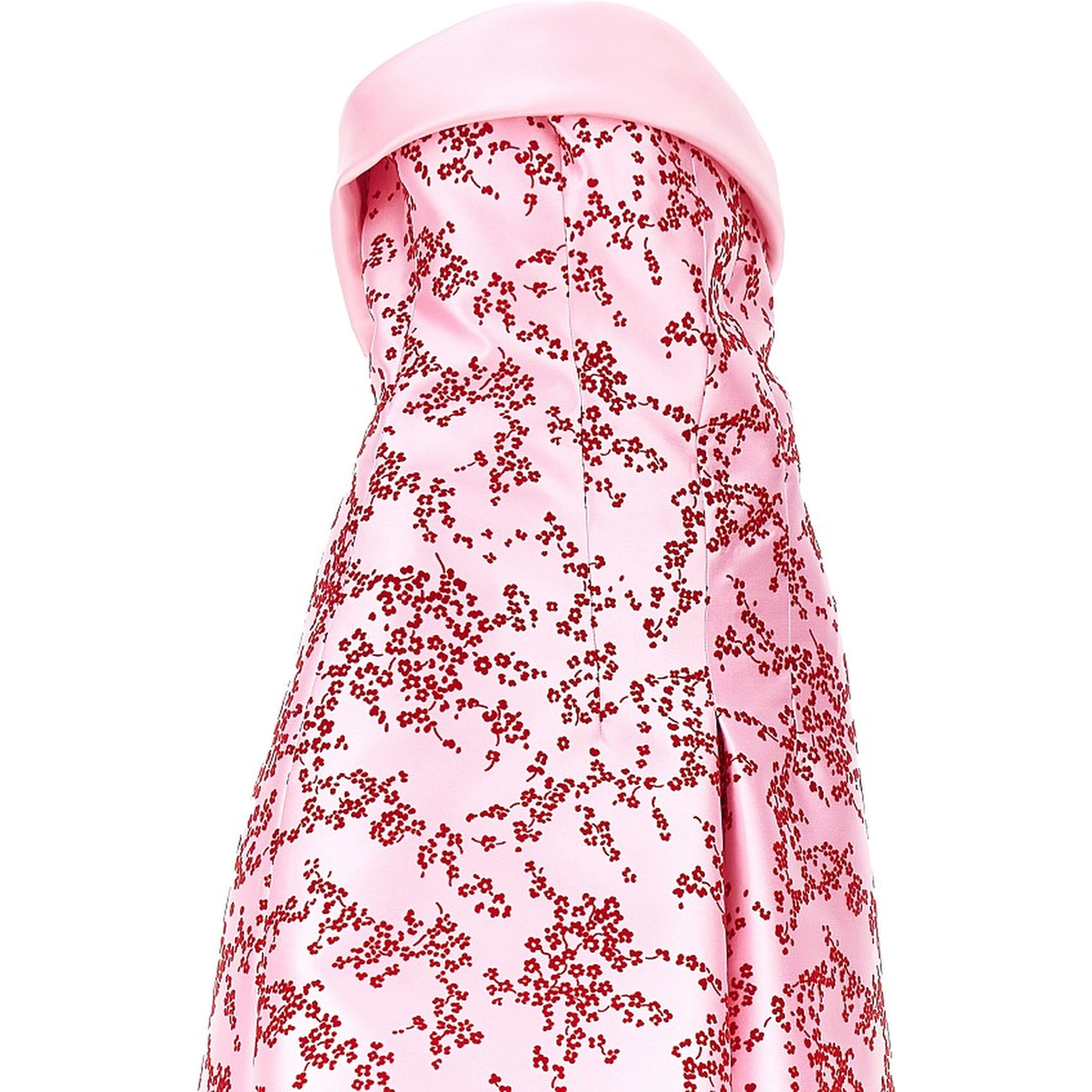 Floral mikado midi dress