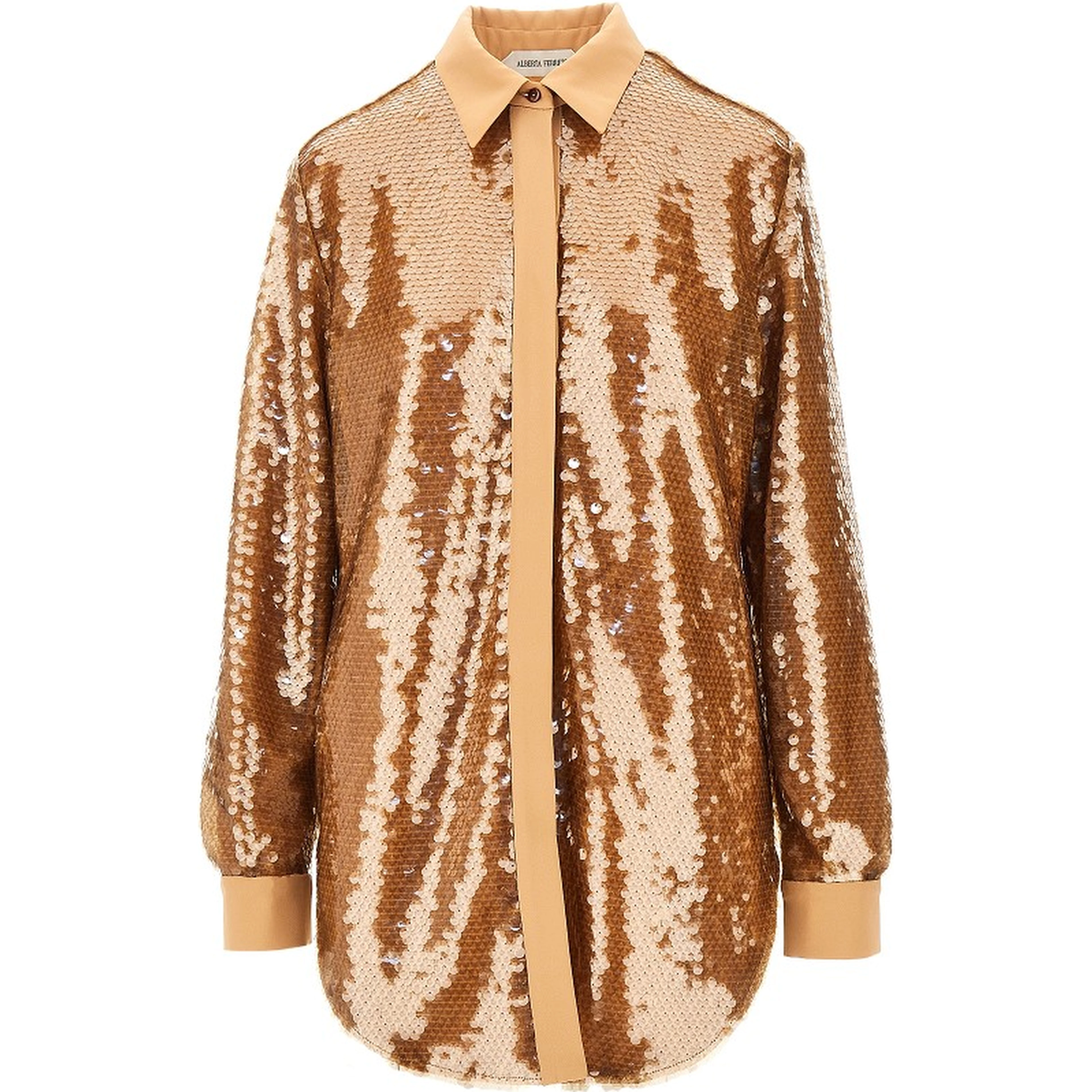 Sequinned oversized shirt