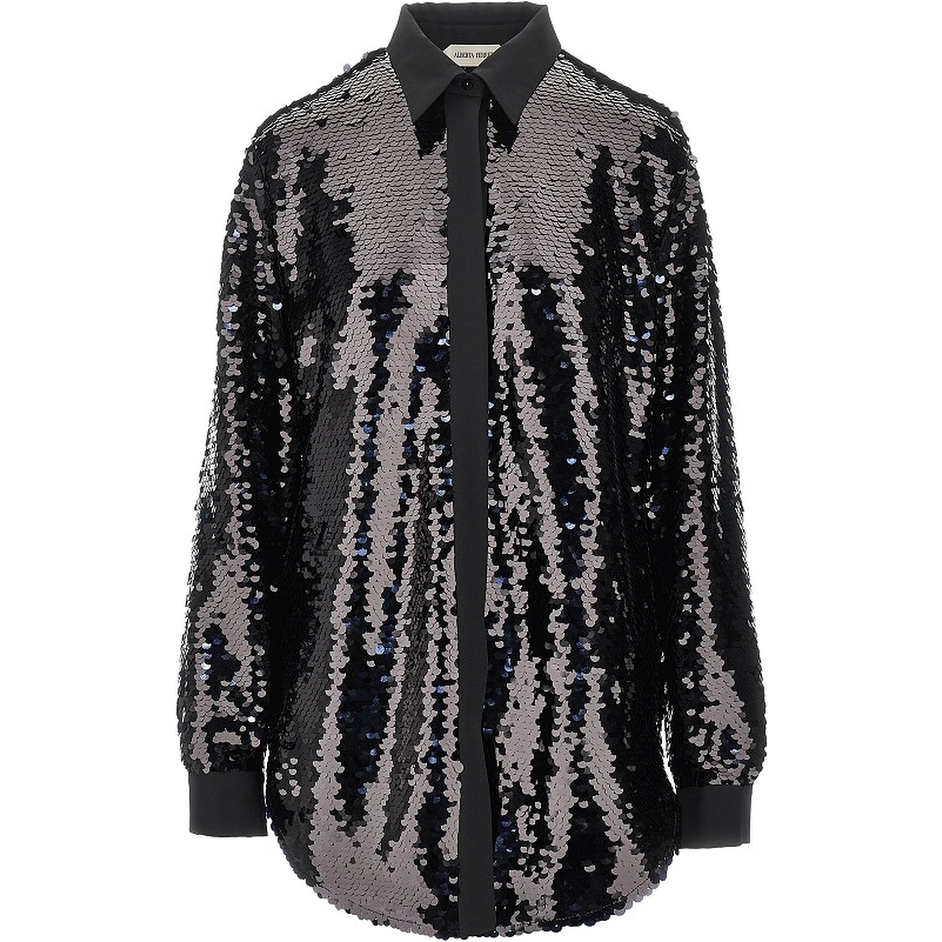 Sequinned oversized shirt