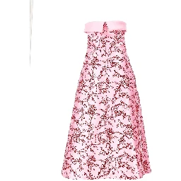 Floral mikado midi dress