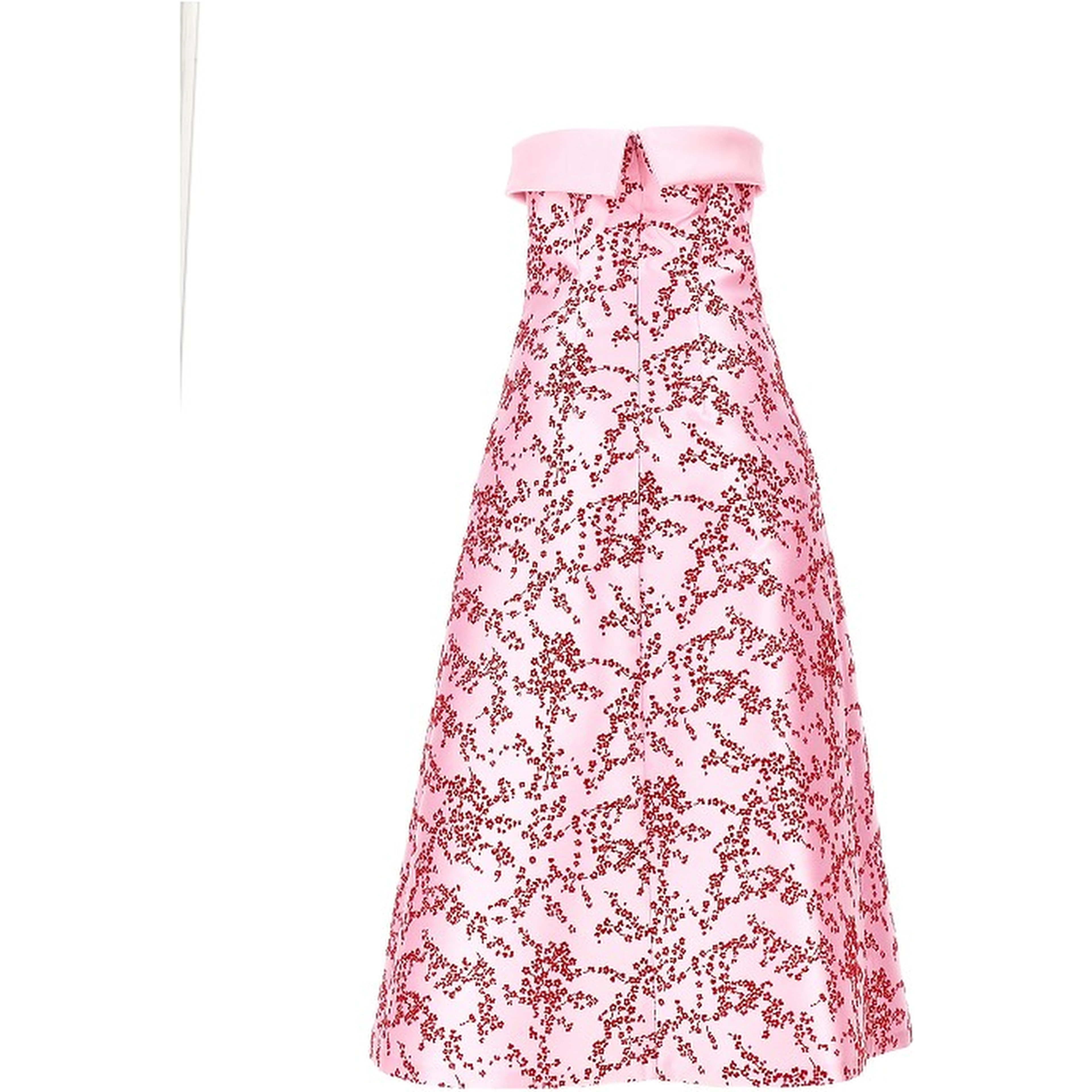 Floral mikado midi dress