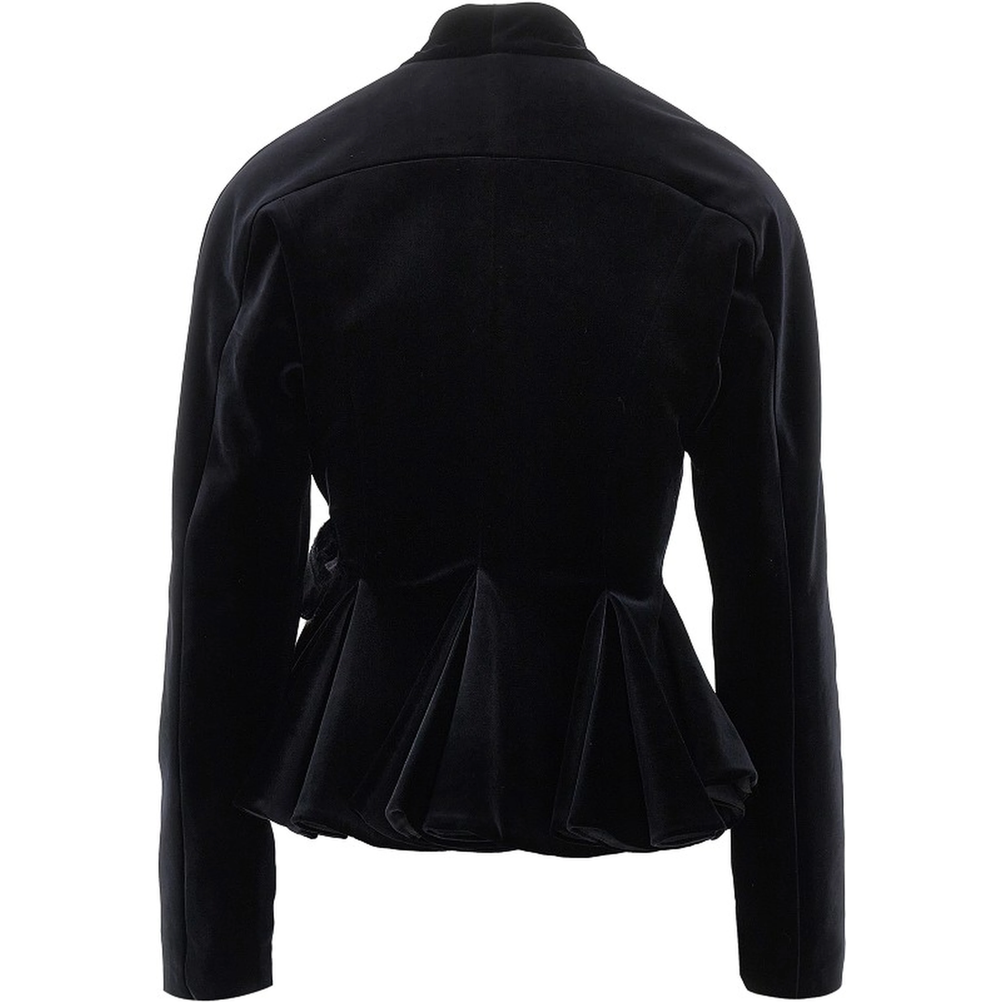 Velvet jacket with bow