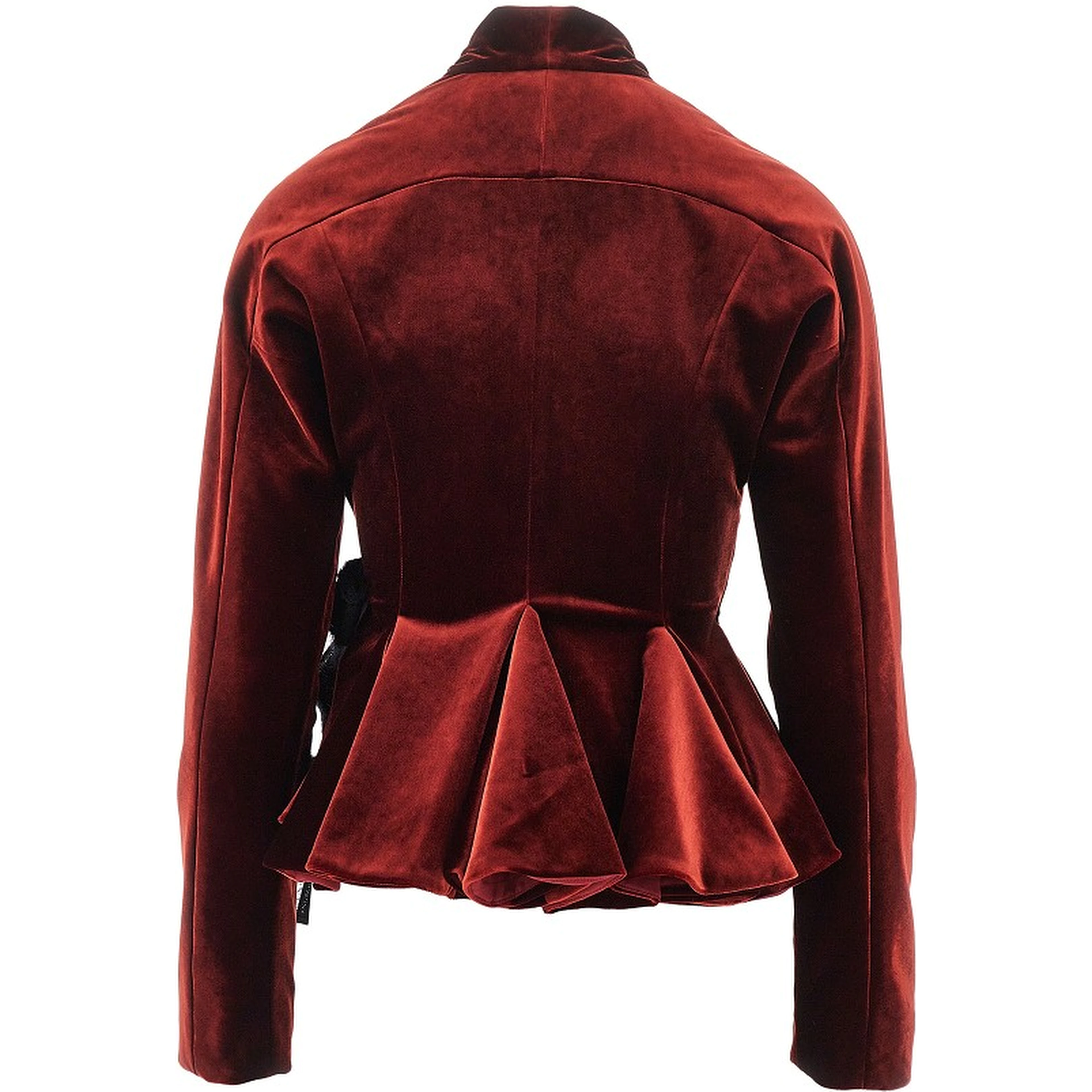 Velvet jacket with bow