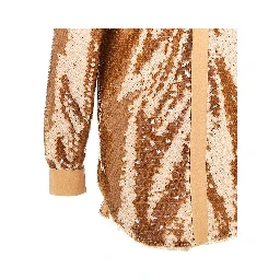 Sequinned oversized shirt