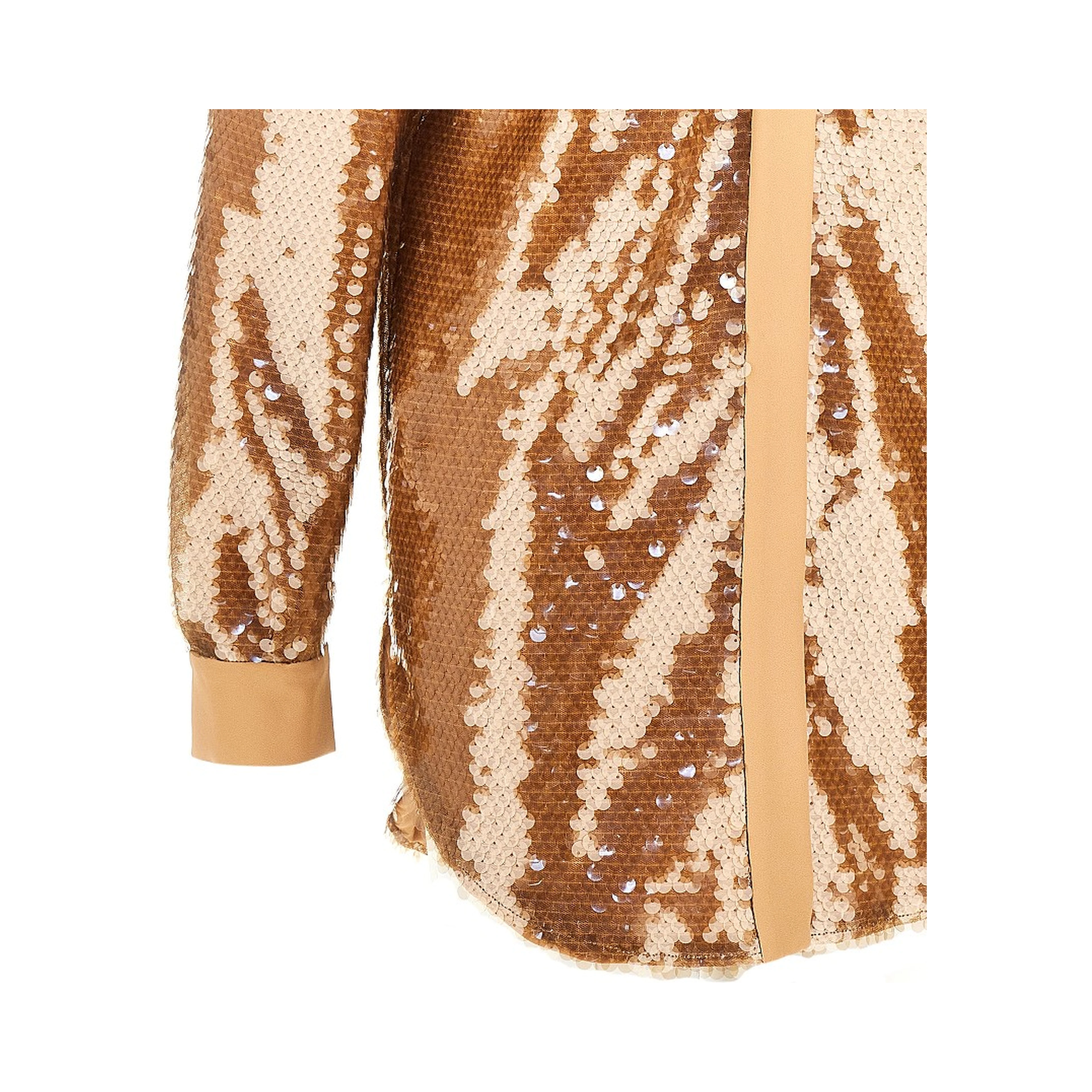 Sequinned oversized shirt