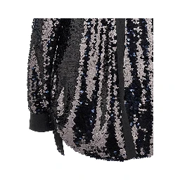 Sequinned oversized shirt