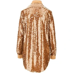 Sequinned oversized shirt
