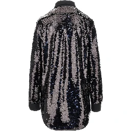 Sequinned oversized shirt