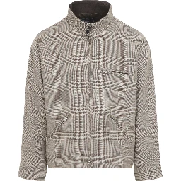 CHECK HARRINGTON JACKET