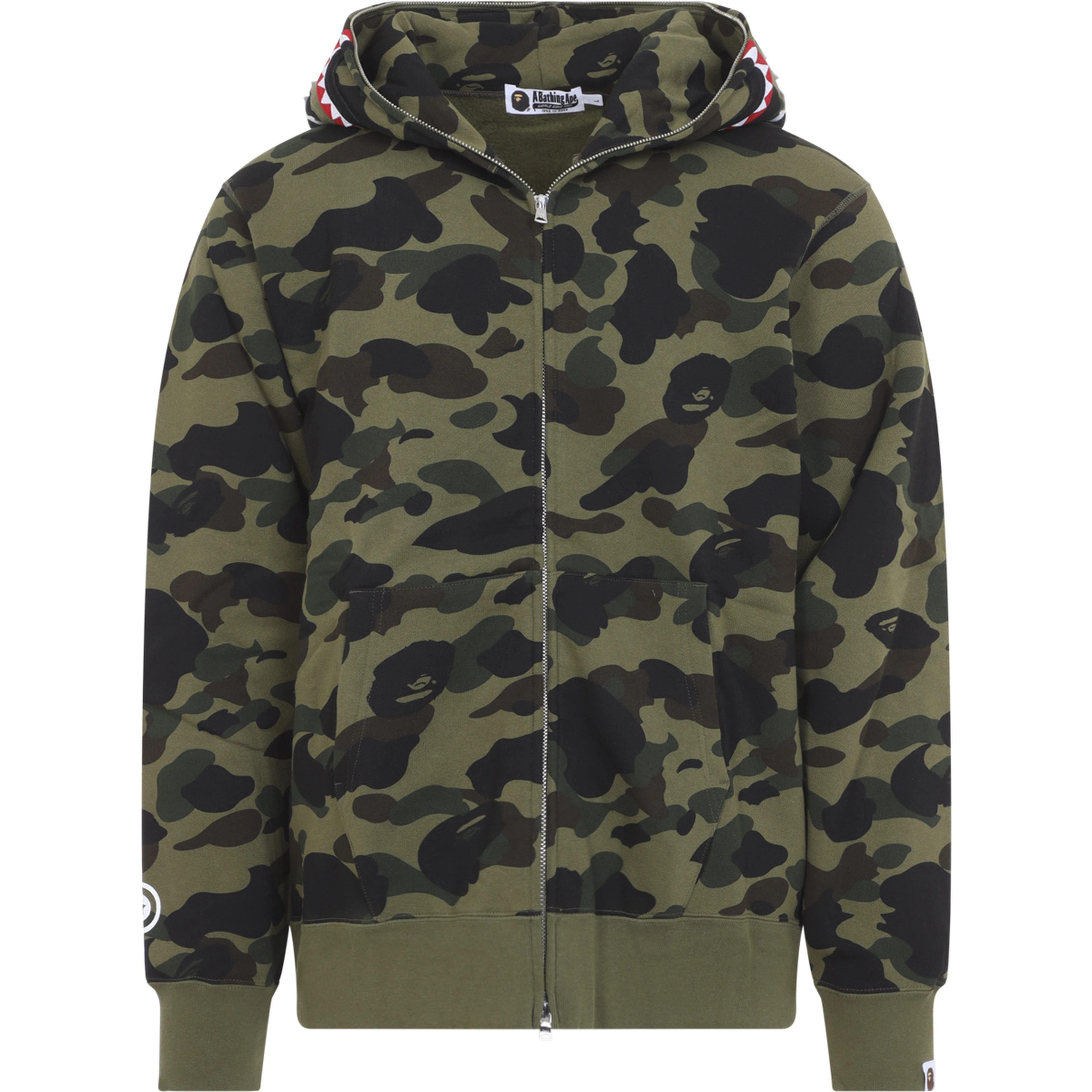 1ST CAMO SHARK FULL ZIP HOODIE
