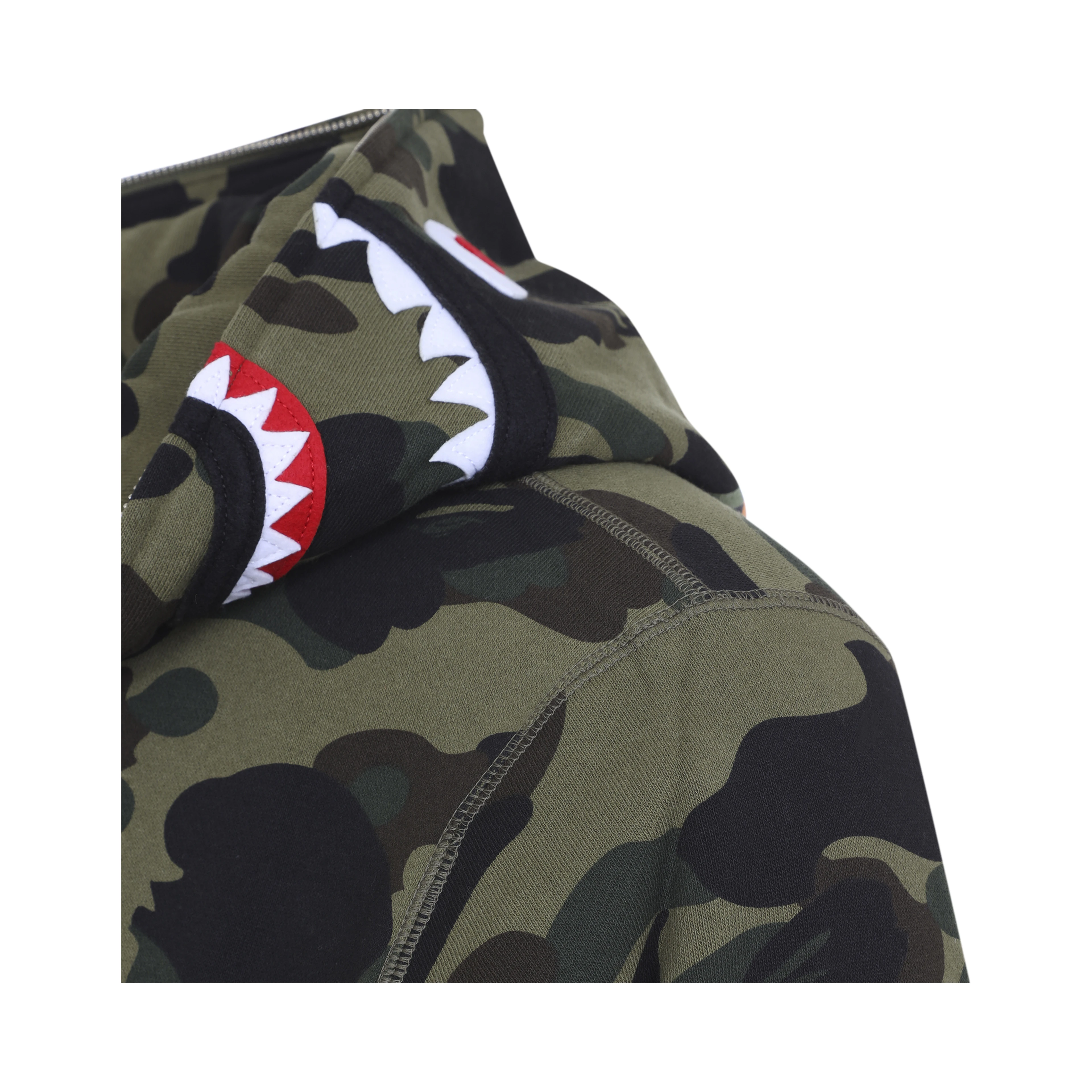 1ST CAMO SHARK FULL ZIP HOODIE