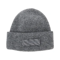 LE BONNET GROS GRAIN is a hat characterized by a processing in alpaca and merino wool in gray unisex