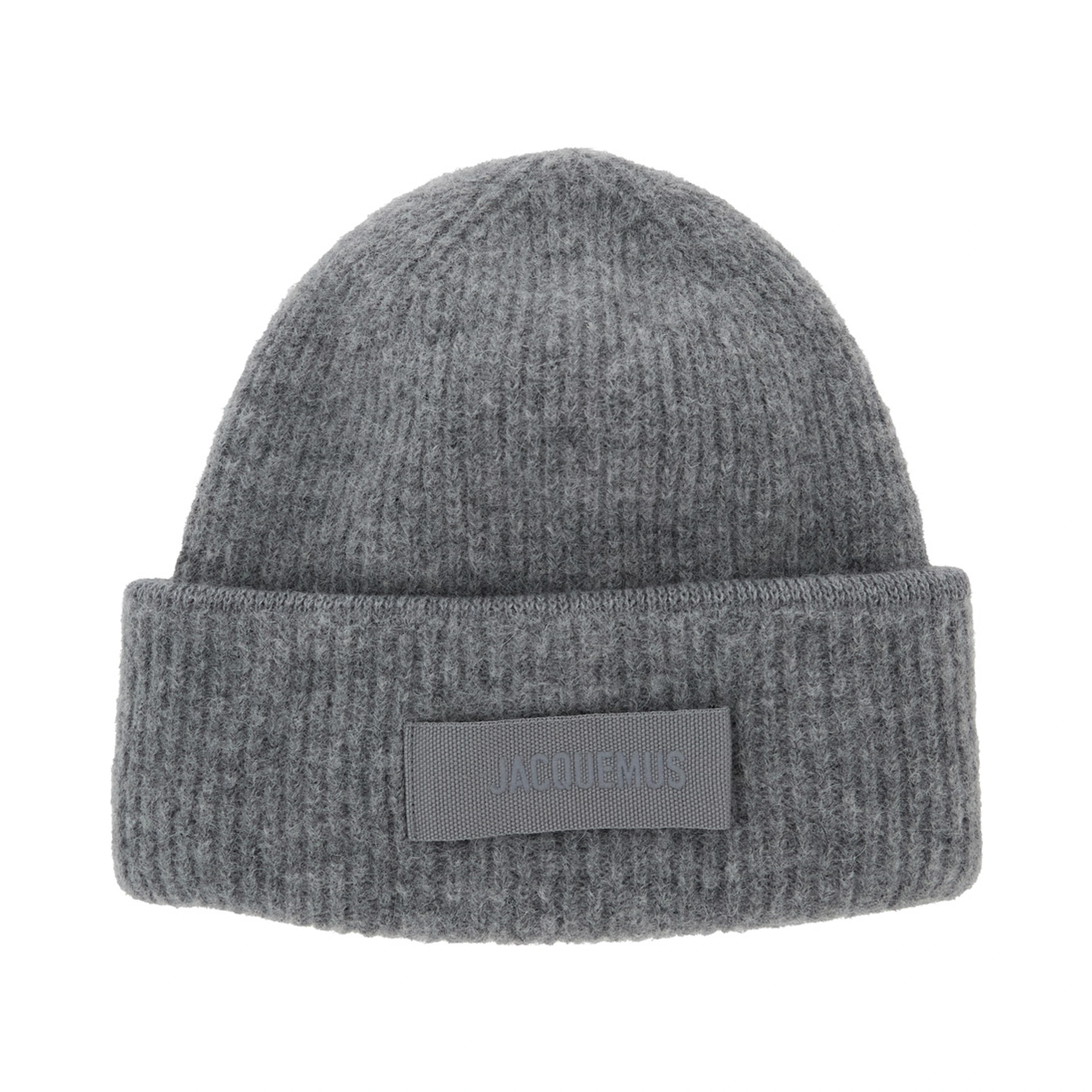 LE BONNET GROS GRAIN is a hat characterized by a processing in alpaca and merino wool in gray unisex