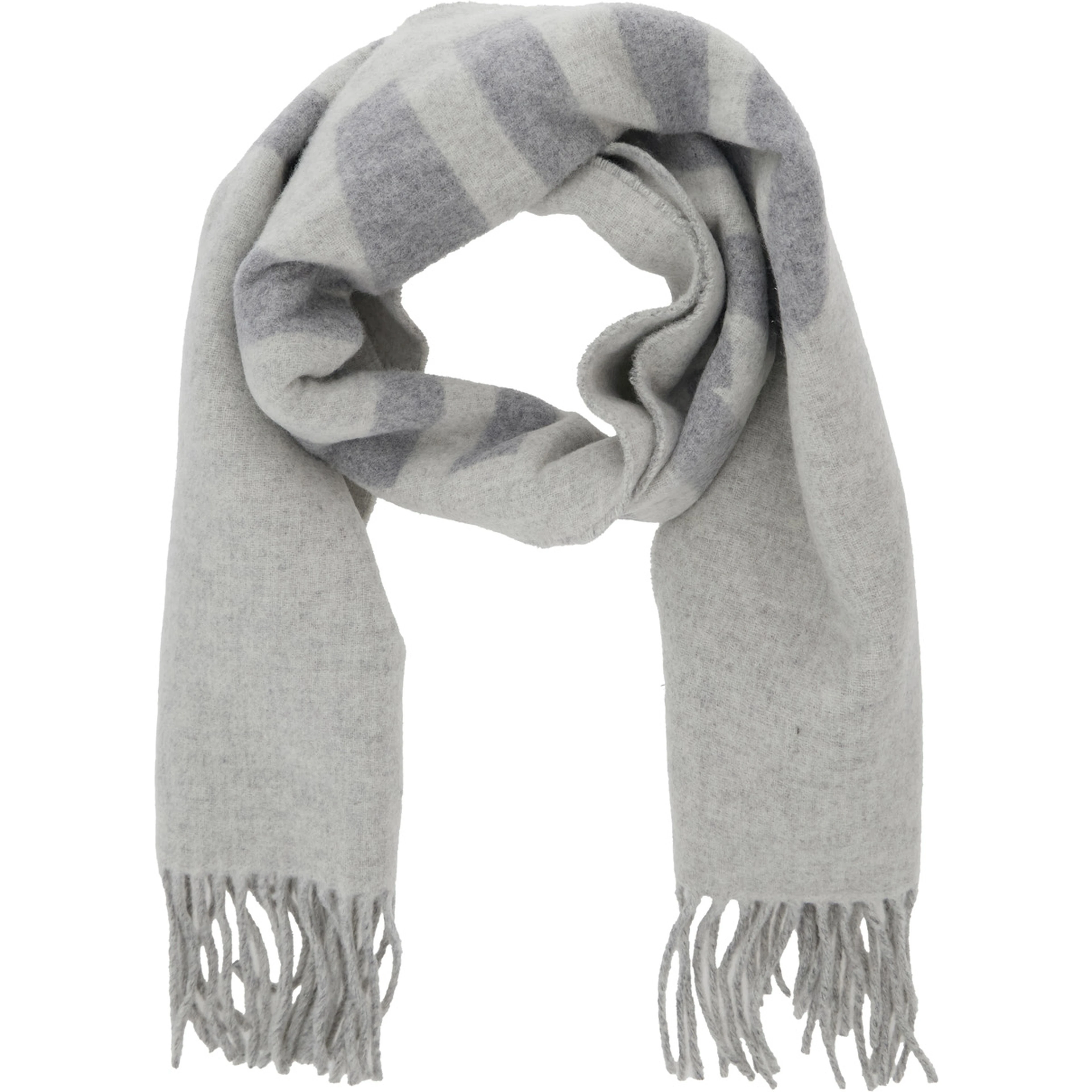 Scarf LEcharpe Jacquemus with Maxi Logo Lettering and Fringed Edge in Gray for Men