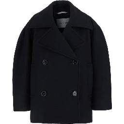 SHORT COCOON COAT DOUBLE COMPACT WOOL