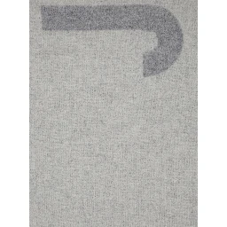 Scarf LEcharpe Jacquemus with Maxi Logo Lettering and Fringed Edge in Gray for Men