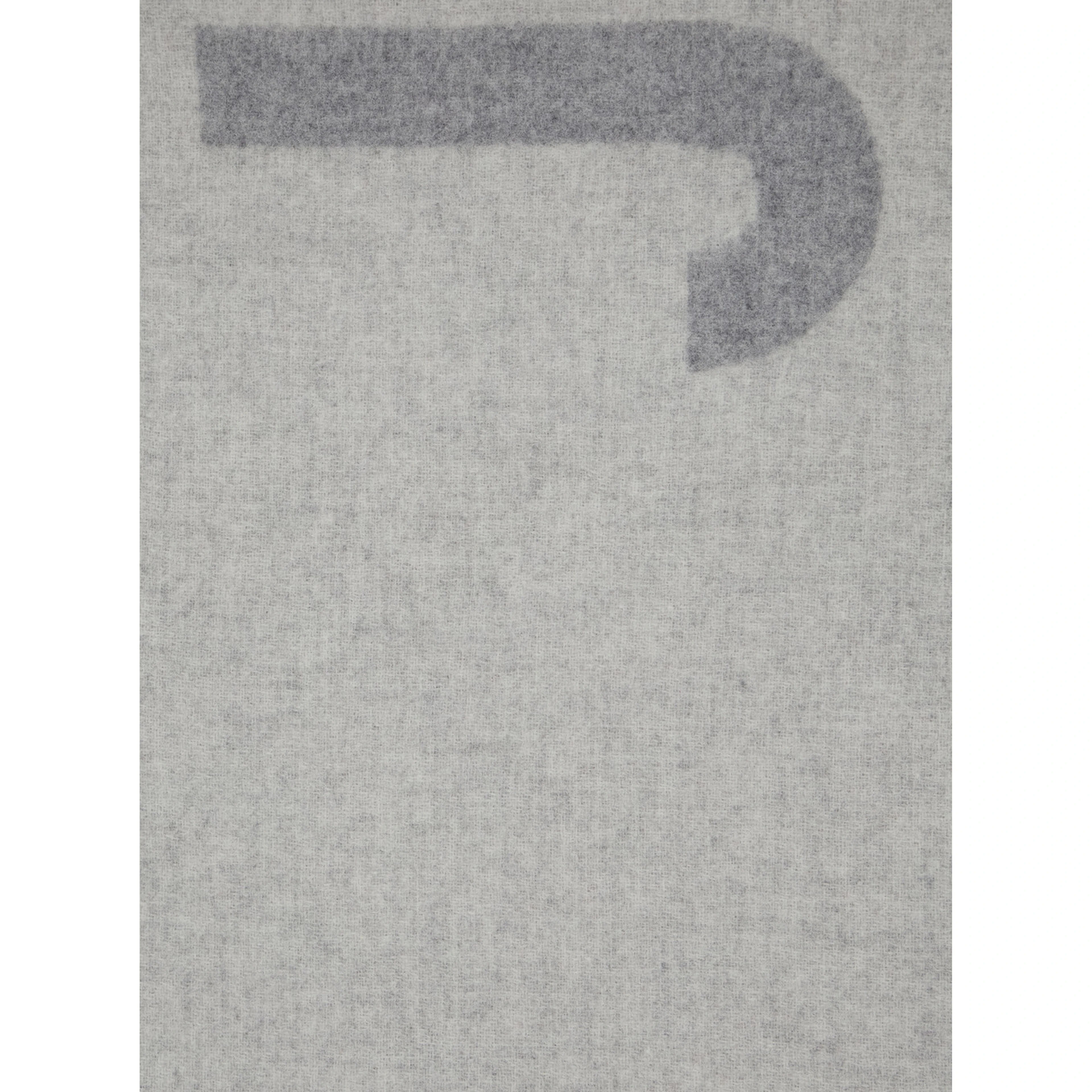 Scarf LEcharpe Jacquemus with Maxi Logo Lettering and Fringed Edge in Gray for Men