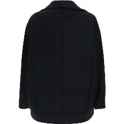SHORT COCOON COAT DOUBLE COMPACT WOOL