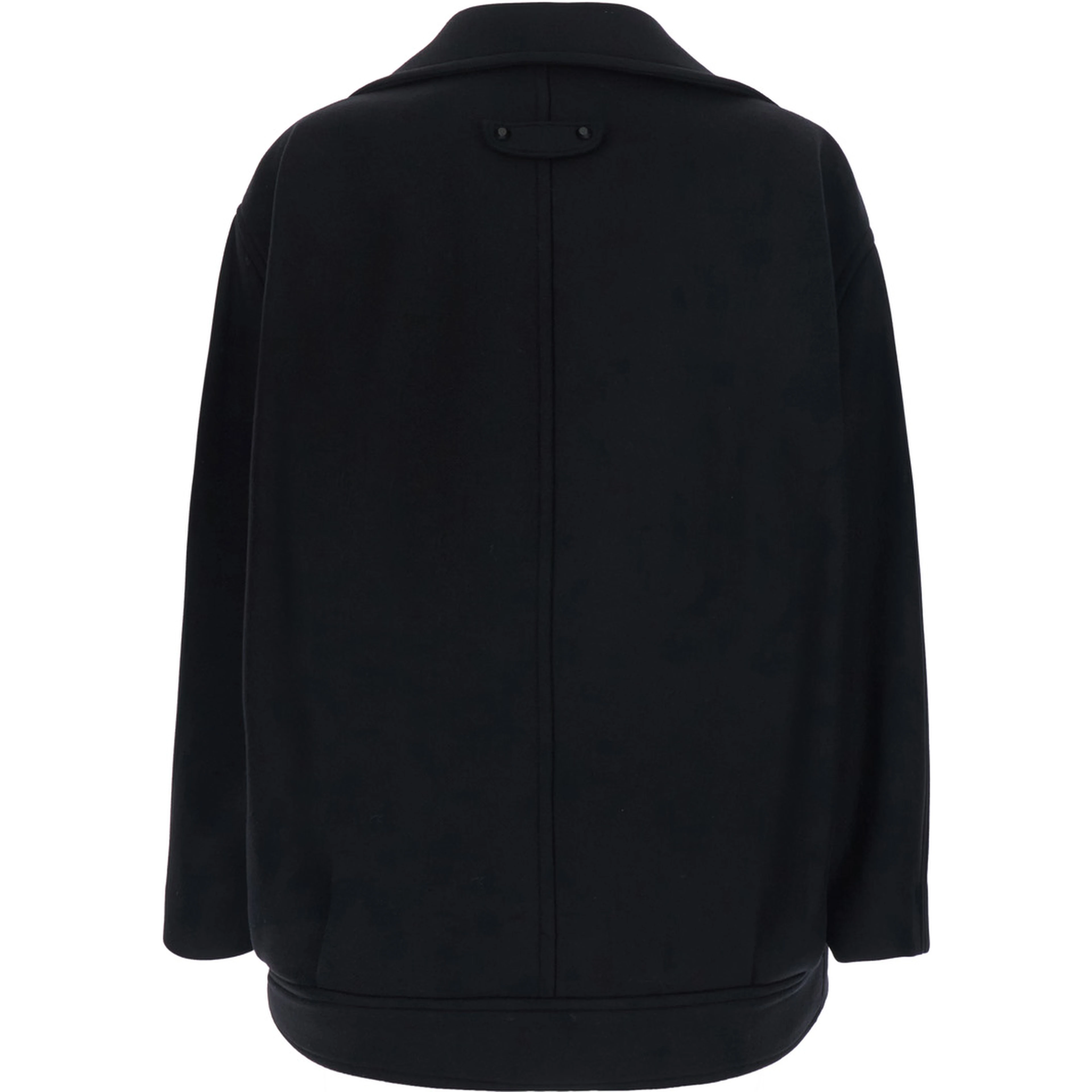 SHORT COCOON COAT DOUBLE COMPACT WOOL