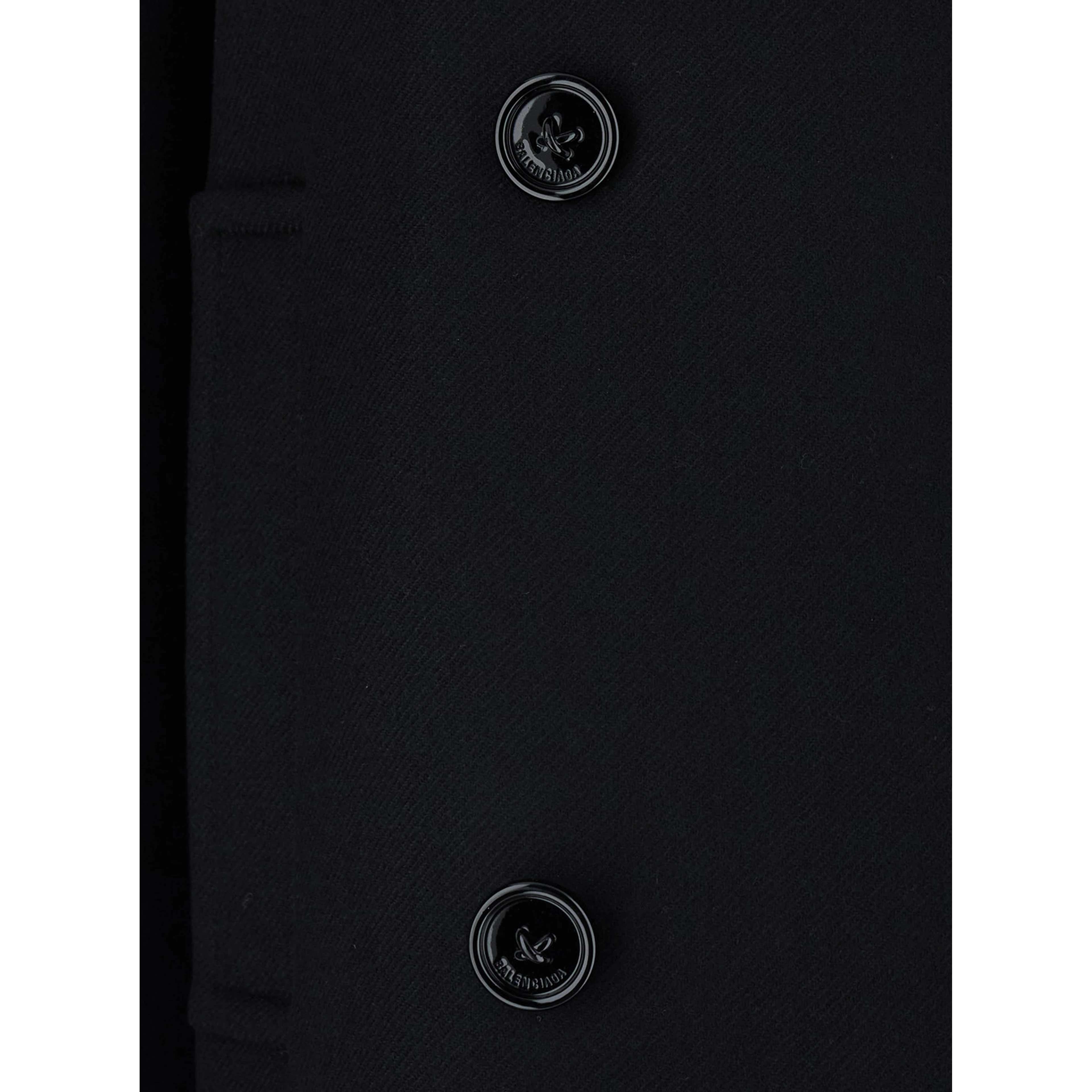 SHORT COCOON COAT DOUBLE COMPACT WOOL