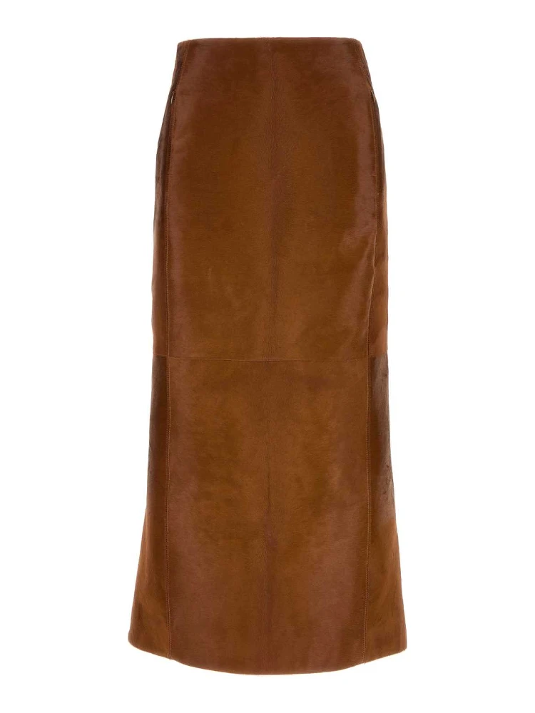 PENCIL SKIRT PONY HAIR CALFSKIN
