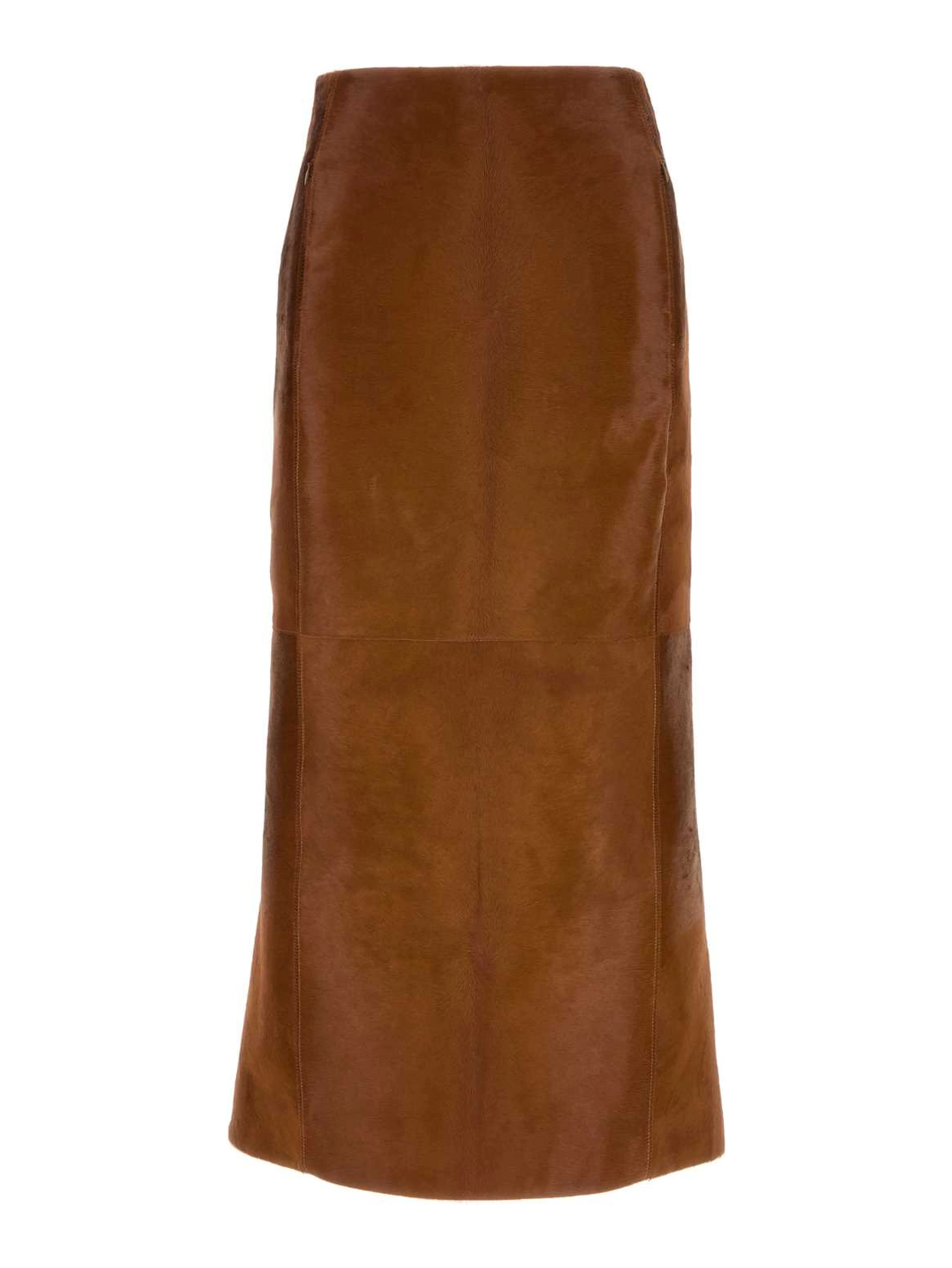 PENCIL SKIRT PONY HAIR CALFSKIN