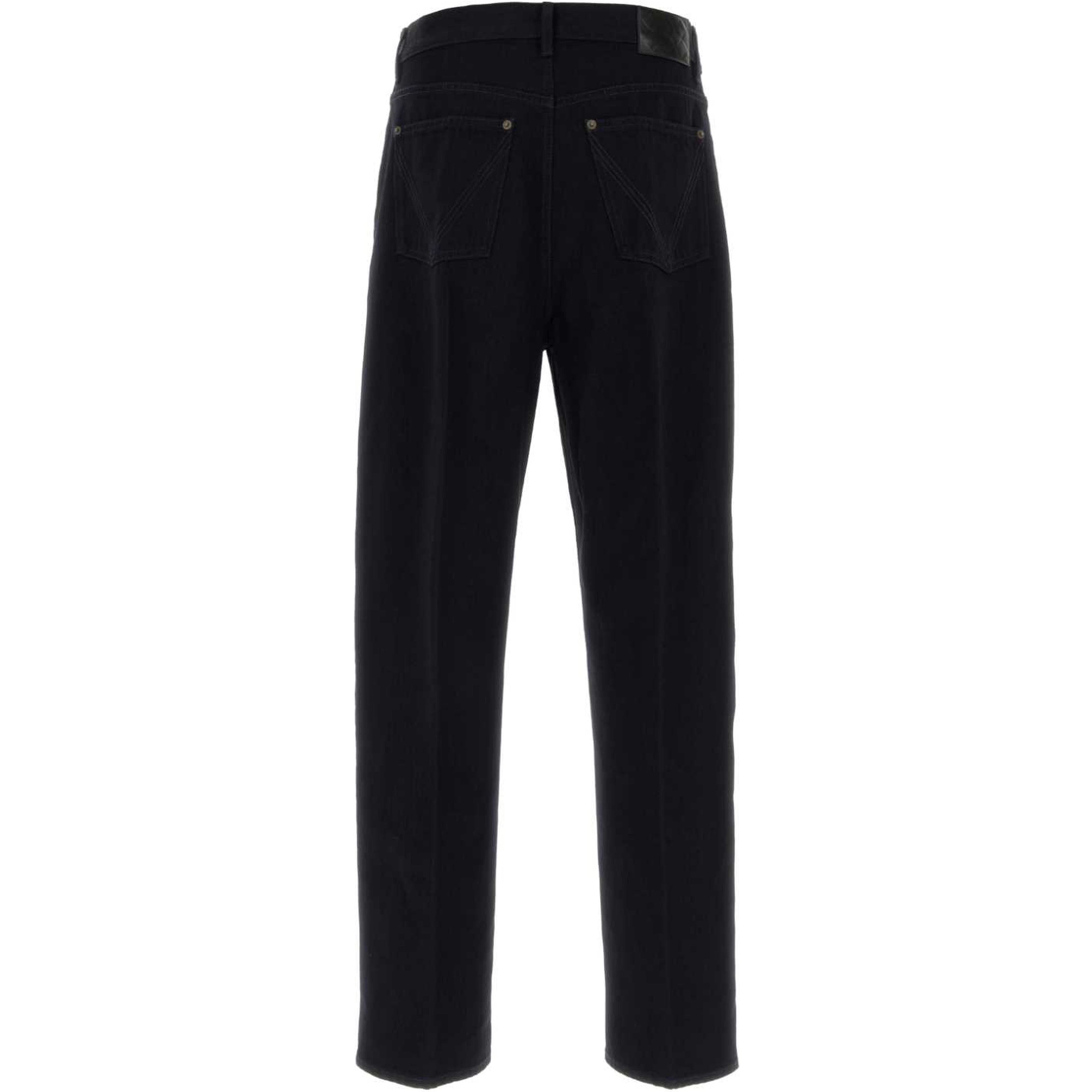 DENIM CON GAMBA MORBIDA E DETTAGLIO IN PELLE SUL B