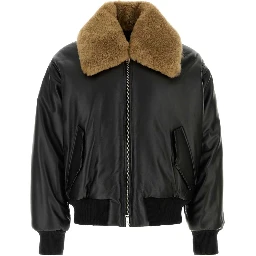 ZIPPEDPADDEDJACKETWITHSHEARLINGCOLLAR