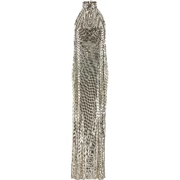 Fur-Trimmed Chainmail Gown
