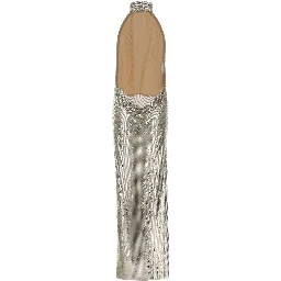 Fur-Trimmed Chainmail Gown