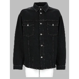 Overshirt In Denim Con Logo